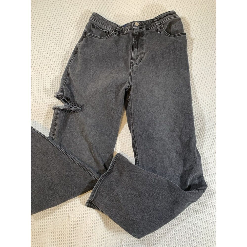 HOLLISTER‎ ULTRA HIGH-RISE Vintage Stretch BLACK DAD JEANS Women's  W29 L31